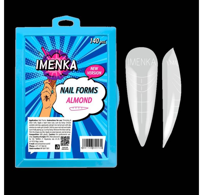 Imenka Nageldesign Zubehör Nail Forms "Almond" New Version von Imenka
