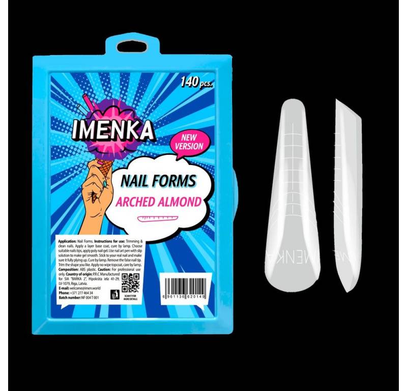 Imenka Nageldesign Zubehör Nail Forms "Arched Almond" New Version von Imenka
