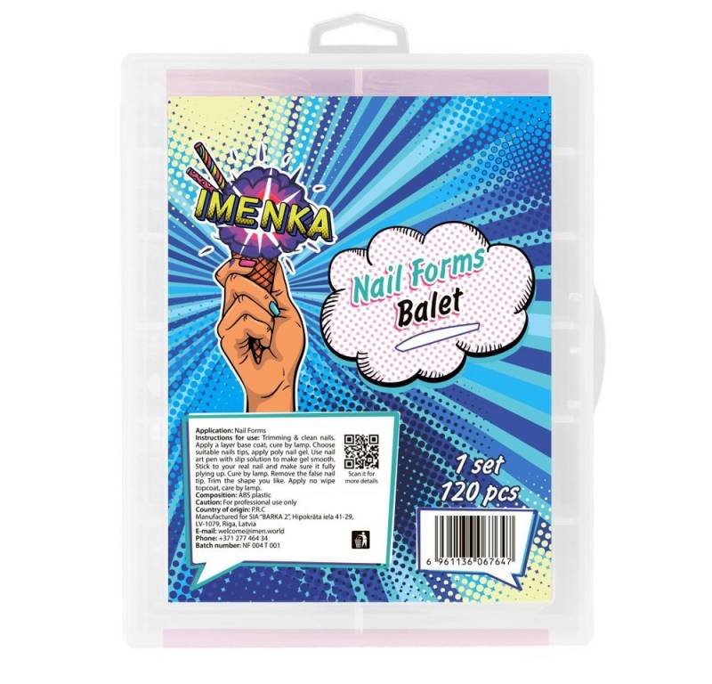 Imenka Nageldesign Zubehör Nail Forms "Balet" von Imenka