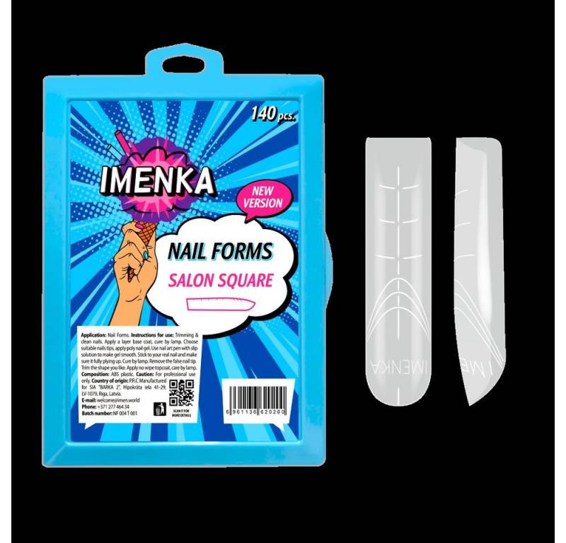 Imenka Nageldesign Zubehör Nail Forms "Salon Square" New Version von Imenka