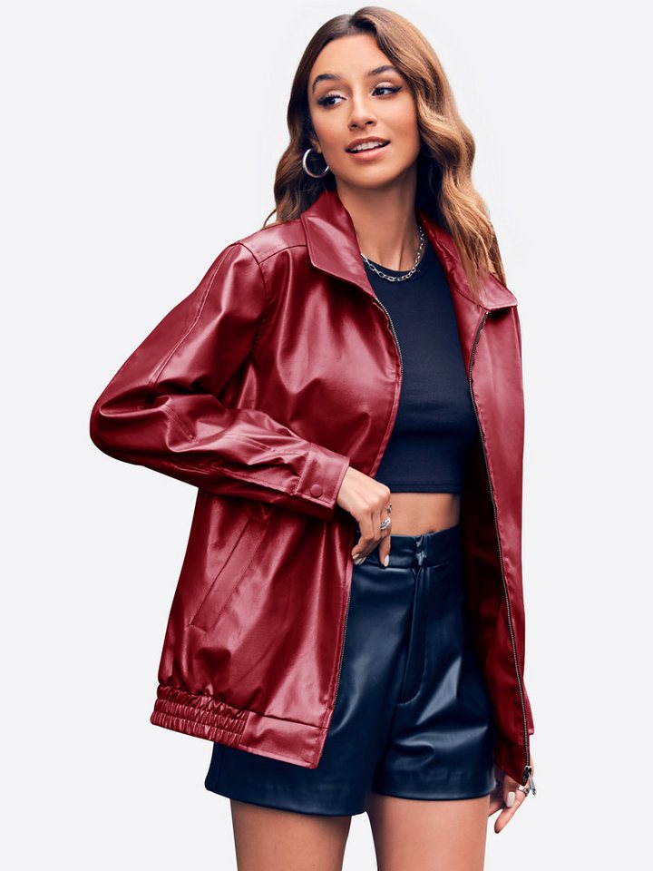 Imily Bela Bikerjacke Damen Lederjacke (Packung, 1-St., 1per-pack) Reverskragen von Imily Bela