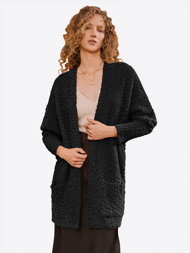 Imily Bela Cardigan Damen Flauschige Oversize-Strickjacke (Packung, 1-tlg., 1per-Pack) Fledermausärmel von Imily Bela