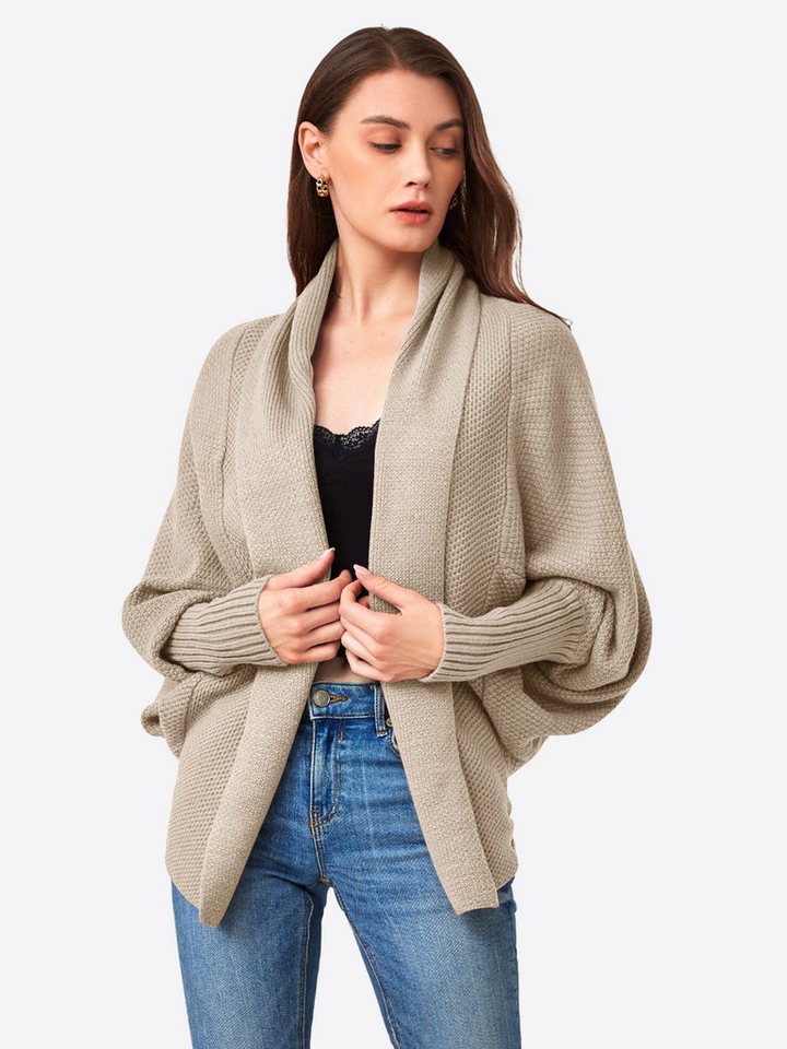 Imily Bela Cardigan Damen Lässiger Oversize-Strickjacke (Packung, 1-tlg., 1per-Pack) Fledermausärmel von Imily Bela