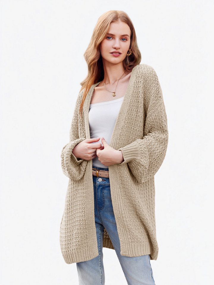 Imily Bela Cardigan Damen Langarm Strickjacke (Packung, 1-tlg., 1per-Pack) in Unifarbe von Imily Bela
