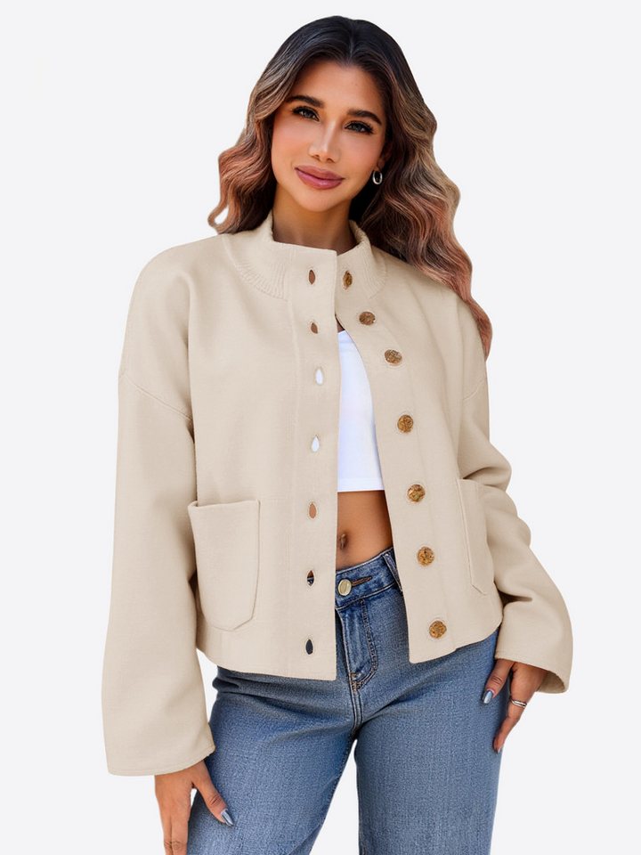 Imily Bela Cardigan Damen Langarm Strickjacke (Packung, 1-tlg., 1per-Pack) mit Eingrifftaschen von Imily Bela