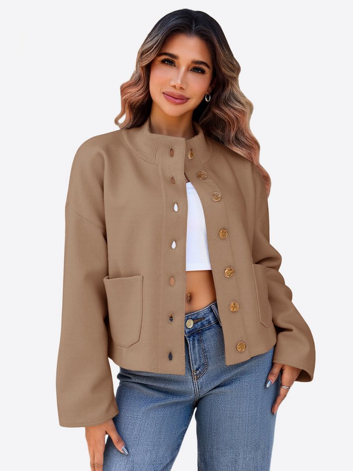 Imily Bela Cardigan Damen Langarm Strickjacke (Packung, 1-tlg., 1per-Pack) mit Eingrifftaschen von Imily Bela