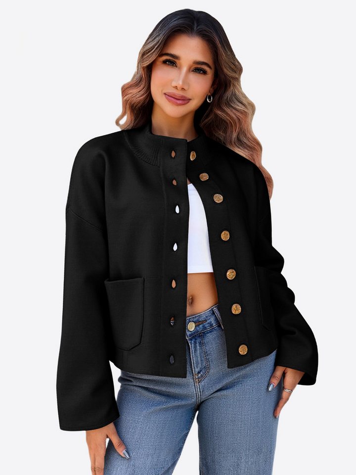 Imily Bela Cardigan Damen Langarm Strickjacke (Packung, 1-tlg., 1per-Pack) mit Eingrifftaschen von Imily Bela