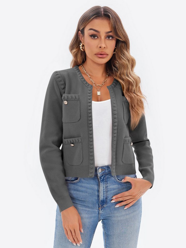 Imily Bela Cardigan Lässige Damen Strick Kurzjacke (Packung, 1-tlg., 1per-Pack) casual von Imily Bela