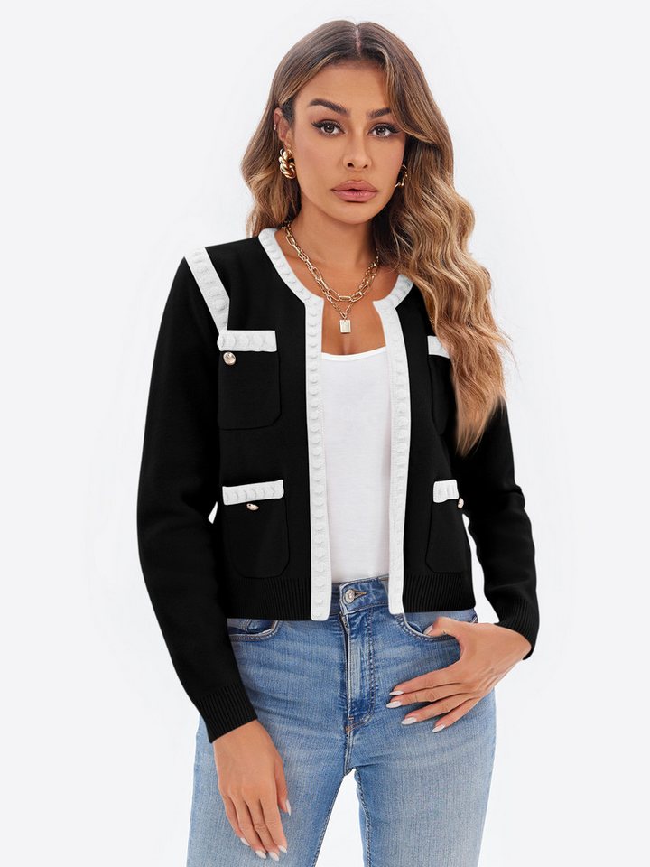 Imily Bela Cardigan Lässige Damen Strick Kurzjacke (Packung, 1-tlg., 1per-Pack) casual von Imily Bela