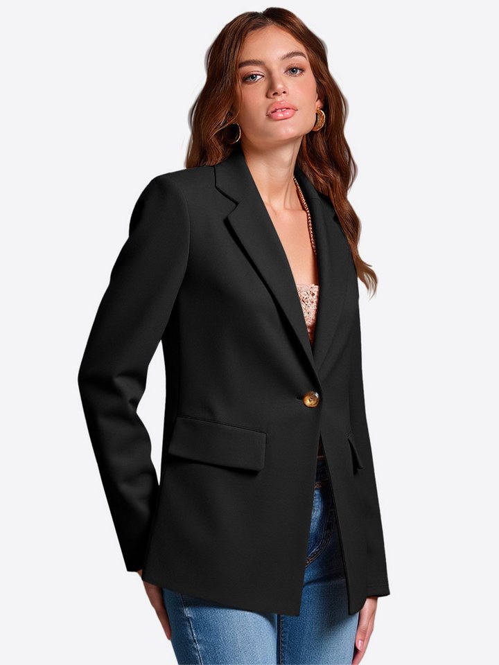 Imily Bela Jackenblazer Damen Lässiger Kurzblazer (Packung, 1-tlg., 1per-Pack) Mit Revers von Imily Bela
