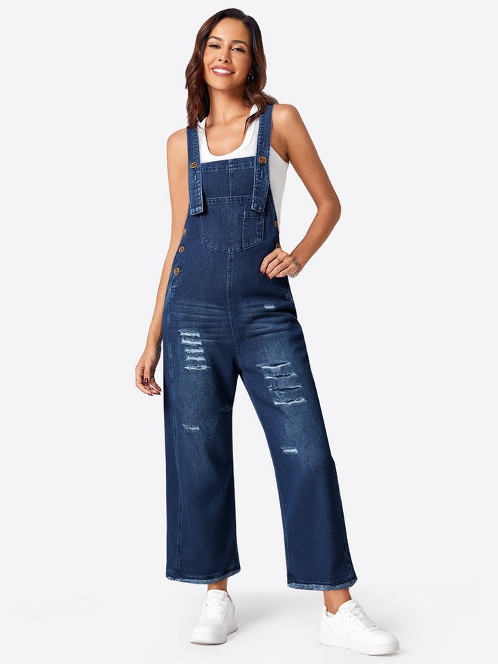 Imily Bela Jumpsuit Damen Jeans-Overall (Packung, 1-tlg., 1 Per-pack) Latzhosen von Imily Bela