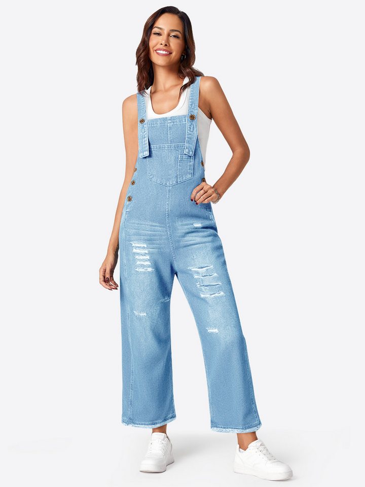 Imily Bela Jumpsuit Damen Jeans-Overall (Packung, 1-tlg., 1 Per-pack) Latzhosen von Imily Bela