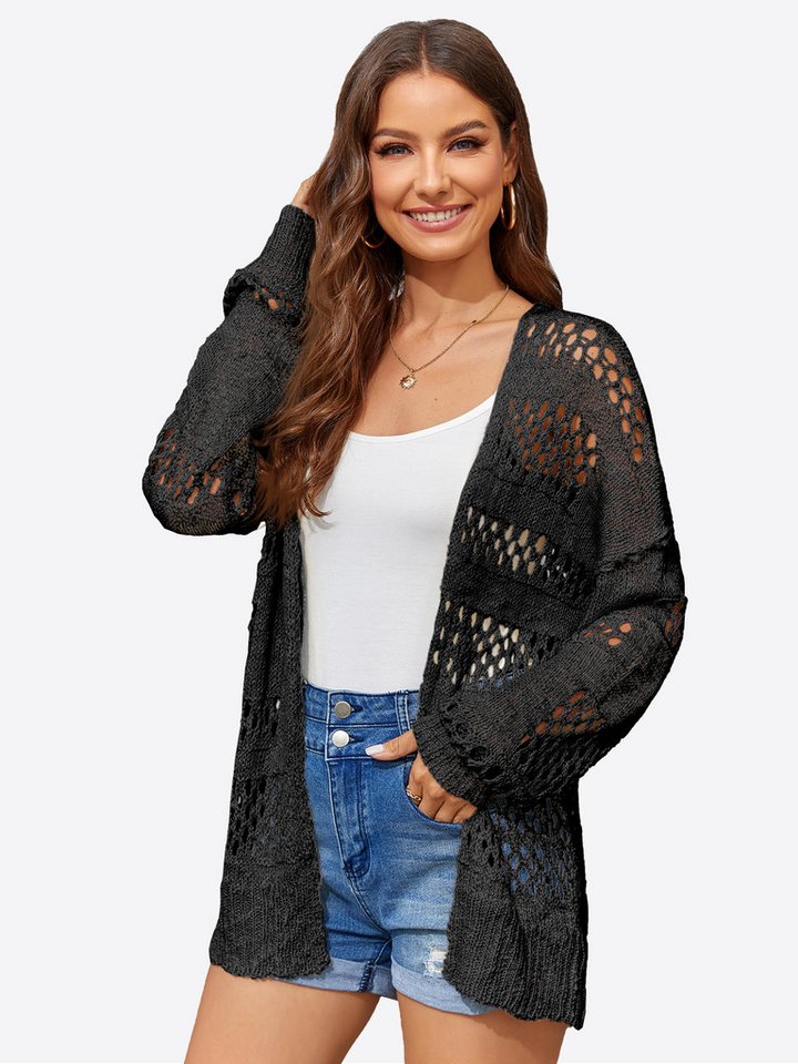 Imily Bela Longstrickjacke Damen Boho Oberbekleidung (Packung, 1-tlg., 1per-Pack) Häkeln von Imily Bela