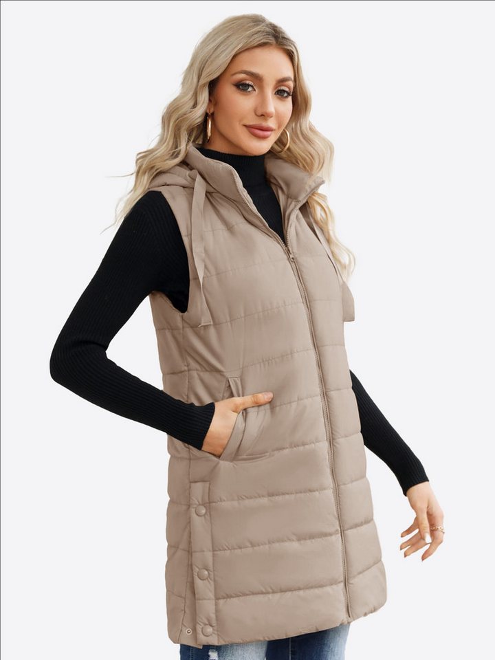 Imily Bela Longweste Damen Lässige Mantel (Packung, 1-tlg., 1per-Pack) Volltonfarbe von Imily Bela