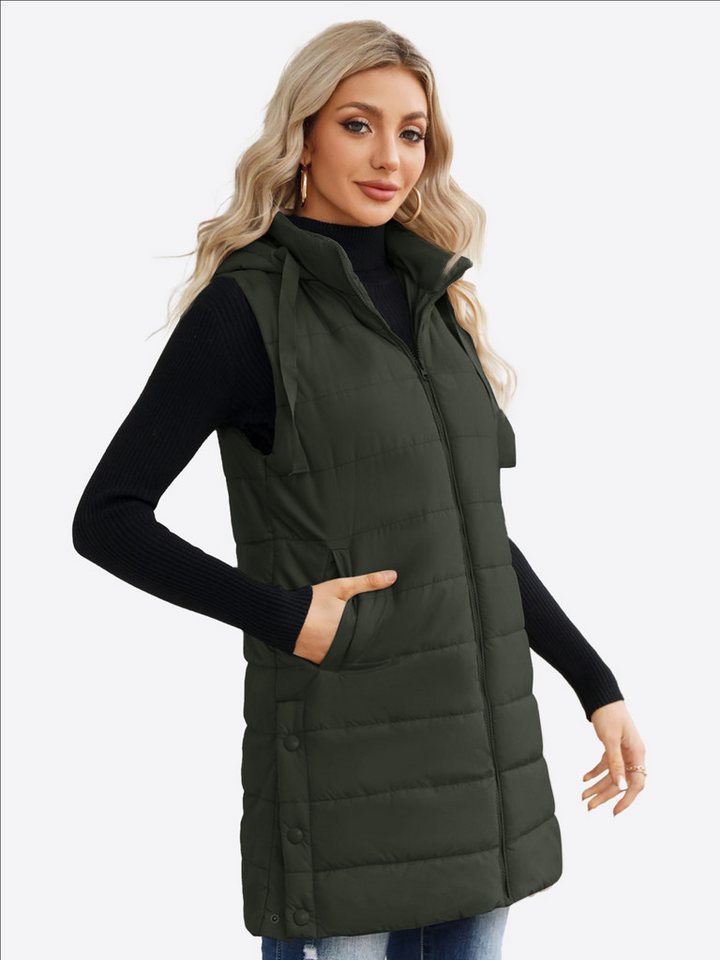 Imily Bela Longweste Damen Lässige Mantel (Packung, 1-tlg., 1per-Pack) Volltonfarbe von Imily Bela