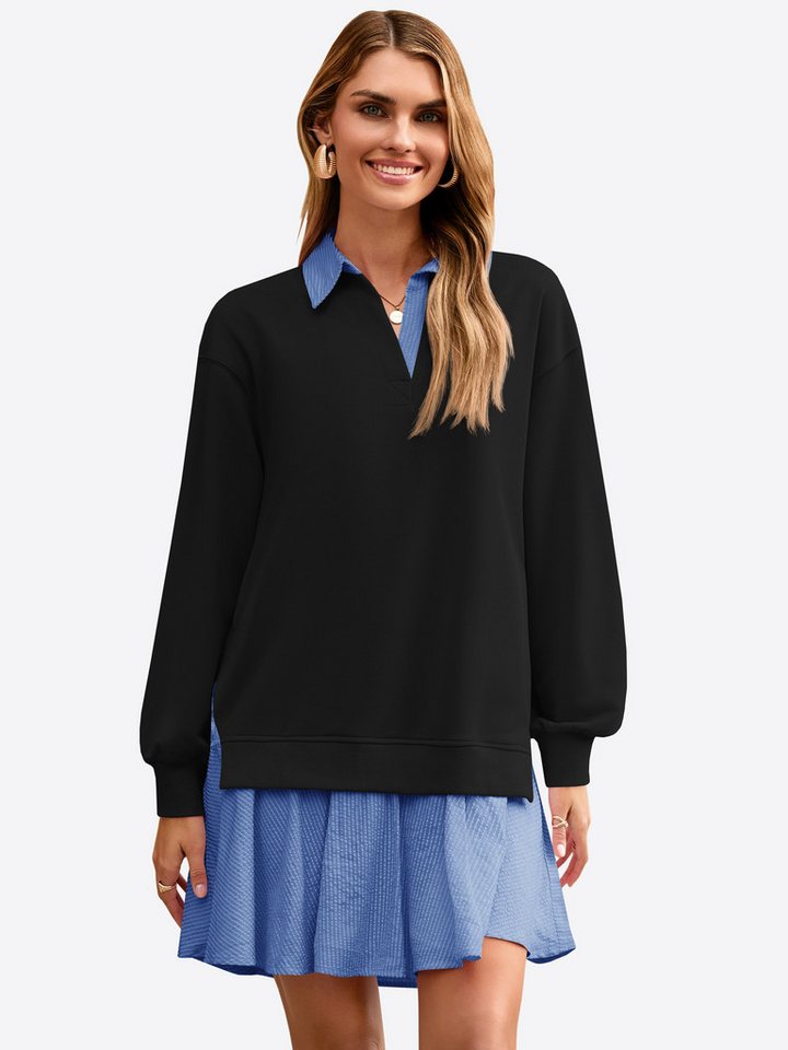 Imily Bela Minikleid Damen Lässige Patchwork Kleid (Packung, 1-tlg., 1per-Pack) mit Gestreifter von Imily Bela