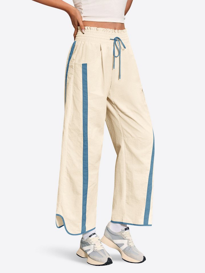 Imily Bela Sporthose Damen Weit Geschnittene Hose (Packung, 1-tlg., 1per-Pack) Elastischer Bund mit Kordelzug von Imily Bela