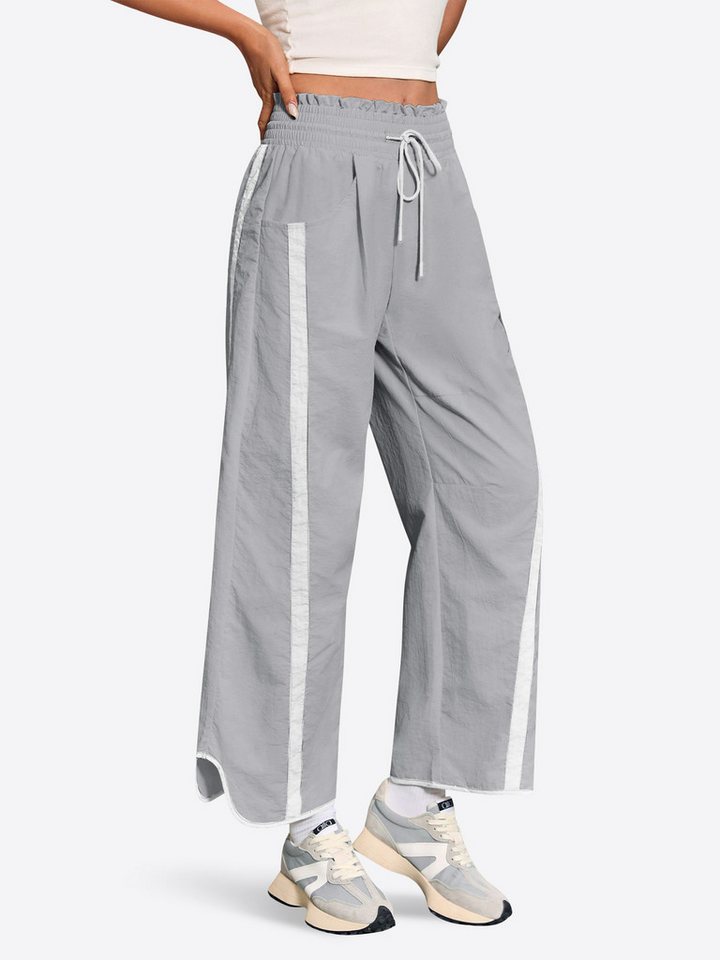 Imily Bela Sporthose Damen Weit Geschnittene Hose (Packung, 1-tlg., 1per-Pack) Elastischer Bund mit Kordelzug von Imily Bela