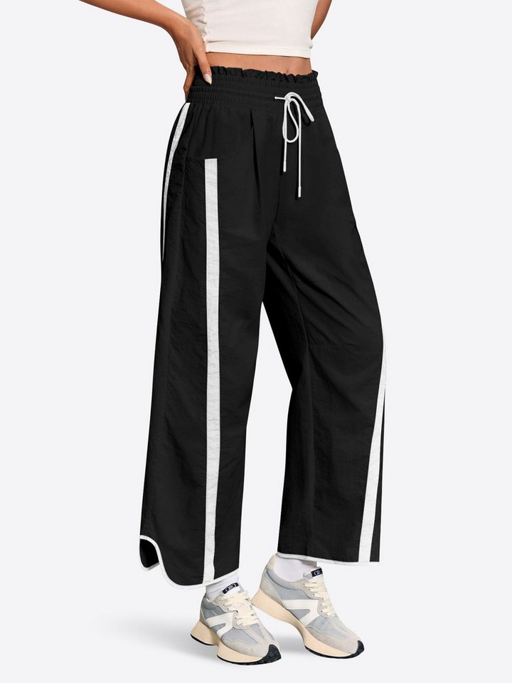 Imily Bela Sporthose Damen Weit Geschnittene Hose (Packung, 1-tlg., 1per-Pack) Elastischer Bund mit Kordelzug von Imily Bela