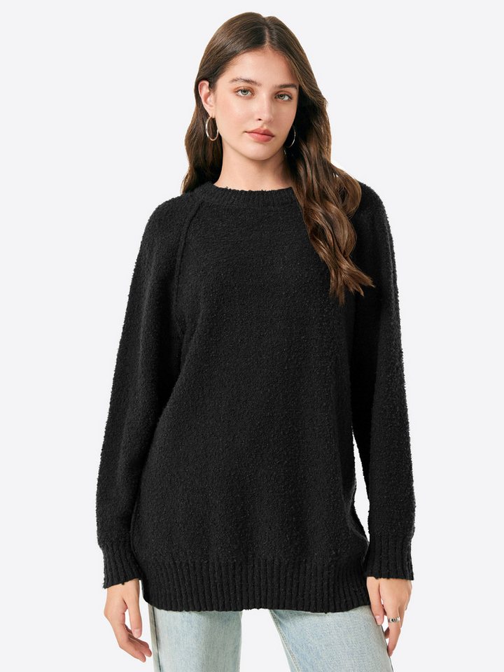 Imily Bela Sweater Damen Oversize Fleecepullover (Packung, 1-tlg., 1per-Pack) Freizeit von Imily Bela