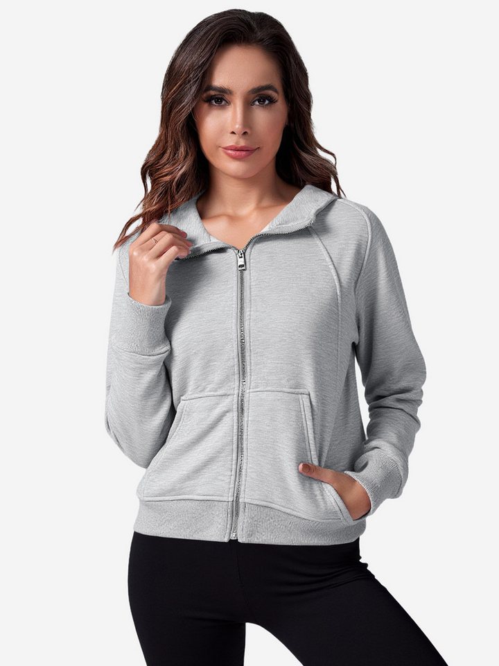 Imily Bela Sweatjacke Damen Kurzer Hoodie (Packung, 1-tlg., 1 Per-pack) mit Kapuze von Imily Bela