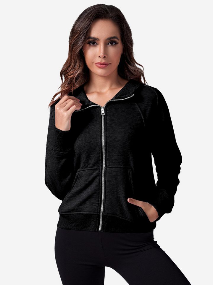 Imily Bela Sweatjacke Damen Kurzer Hoodie (Packung, 1-tlg., 1 Per-pack) mit Kapuze von Imily Bela