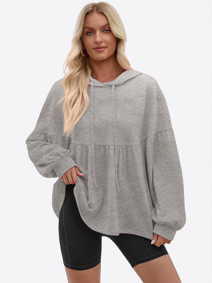 Imily Bela Sweatshirt Damen Kapuzenpullover mit Kordelzug (Packung, 1-tlg., 1per-Pack) mit Kapuze von Imily Bela