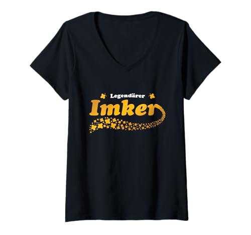 Damen Bienenzüchter Zubehör Imkereiprodukte Legendärer Imker T-Shirt mit V-Ausschnitt Damen Bienenzüchter Zubehör Imkereiprodukte Legendärer Imker T-Shirt mit V-Ausschnitt von Imker Gadgets und Imkereiprodukte