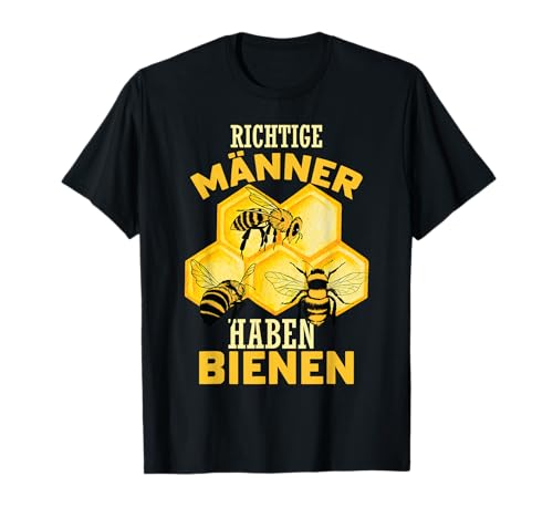 Richtige Männer haben Bienen | Imkereibedard | Bienen T-Shirt Richtige Männer haben Bienen | Imkereibedard | Bienen T-Shirt von Imkereibedarf für Imker Geschenke Bienen & Honig