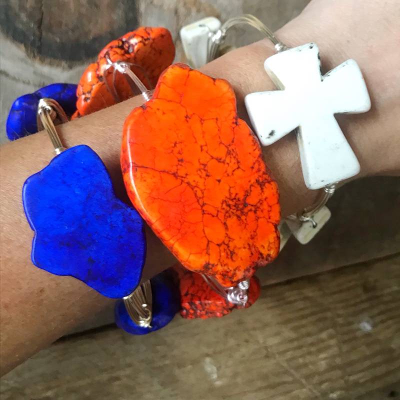 Blauer Jaspis Slab Wire Wrap Armreif, Blauer Bead Bourbon Und Bowties Inspiriert, Armreif Blauer Jaspis Slab Wire Wrap Armreif, Blauer Bead Bourbon Und Bowties Inspiriert, Armreif von Immeasurablymore2