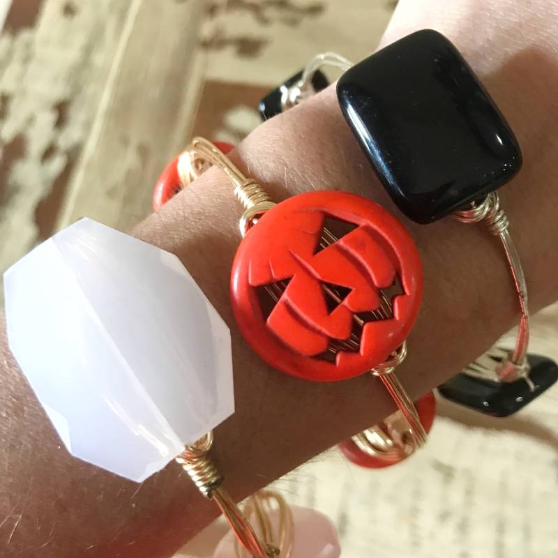 Kürbis Bead Armreif, Bourbon Und Boweties Inspiriert, Halloween Orange Armreif Kürbis Bead Armreif, Bourbon Und Boweties Inspiriert, Halloween Orange Armreif von Immeasurablymore2