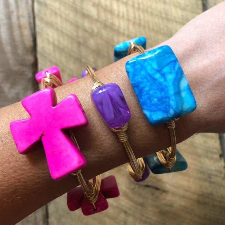 Lila Acryl Armreif, Bead Bourbon Und Boweties Inspiriert, Clemson Lsu Armreif Lila Acryl Armreif, Bead Bourbon Und Boweties Inspiriert, Clemson Lsu Armreif von Immeasurablymore2