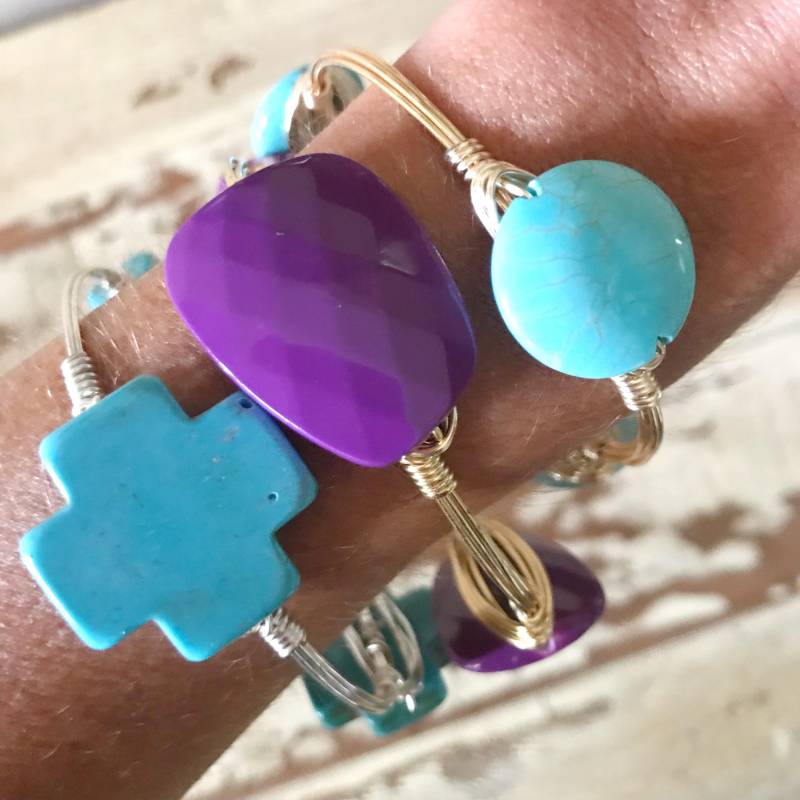 Lila Acryl Wire Wrap Armreif, Bourbon Und Boweties Inspiriert, Clemson Lsu Lila Acryl Wire Wrap Armreif, Bourbon Und Boweties Inspiriert, Clemson Lsu von Immeasurablymore2