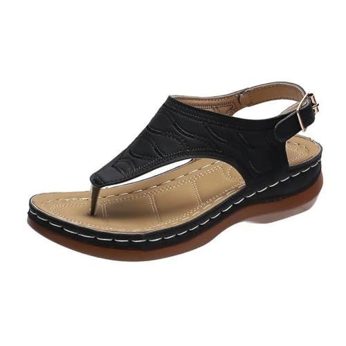 Summer Oxford Women Sandals Flats Slippers Pu Leather Flip Flops Belt Buckle Female Shoes New Rome Fashion Women Slides von Immemorialm