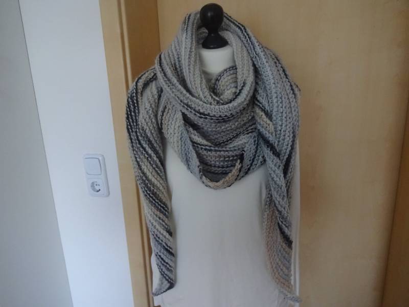 Dreieckstuch Ca. 250 X 75 cm , Beige, Handwäsche Dreieckstuch Ca. 250 X 75 cm , Beige, Handwäsche von ImmerAnders