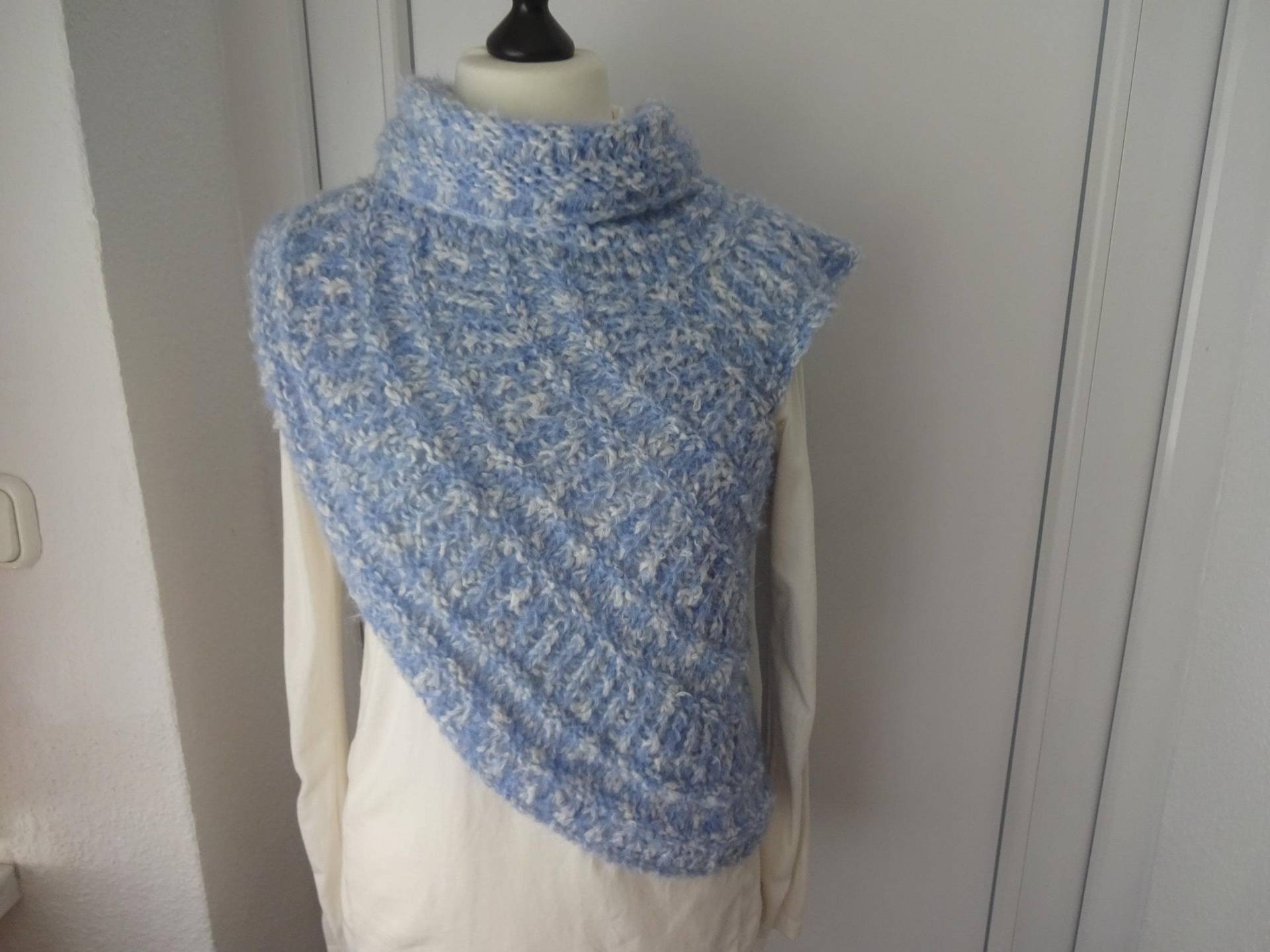 Weste Gr. 40-44, Blau, Weiß von ImmerAnders