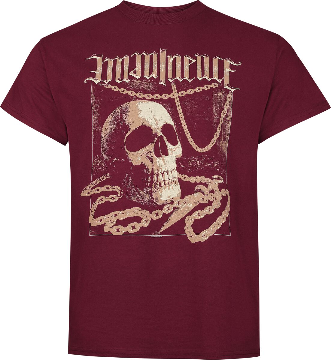 Imminence T-Shirt - Skull - S bis XXL - für Männer - Größe S - dunkelrot  - Lizenziertes Merchandise! von Imminence