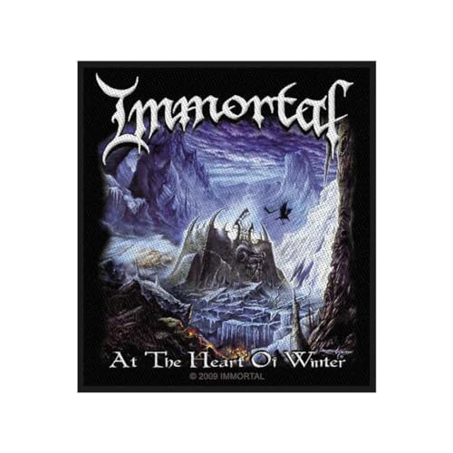 Razamataz Immortal Patch At The Heart of Winter Band Logo Nue offiziell Schwarz Woven Sew Accessory Size von Razamataz