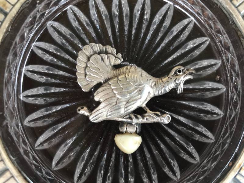 1930Er Antike Charivari Jagdtrophäe Österreich Anstecknadel Silber Truthahn-Hirschzahn | ? Zahnboxed - Ooak von ImmortalKraft2