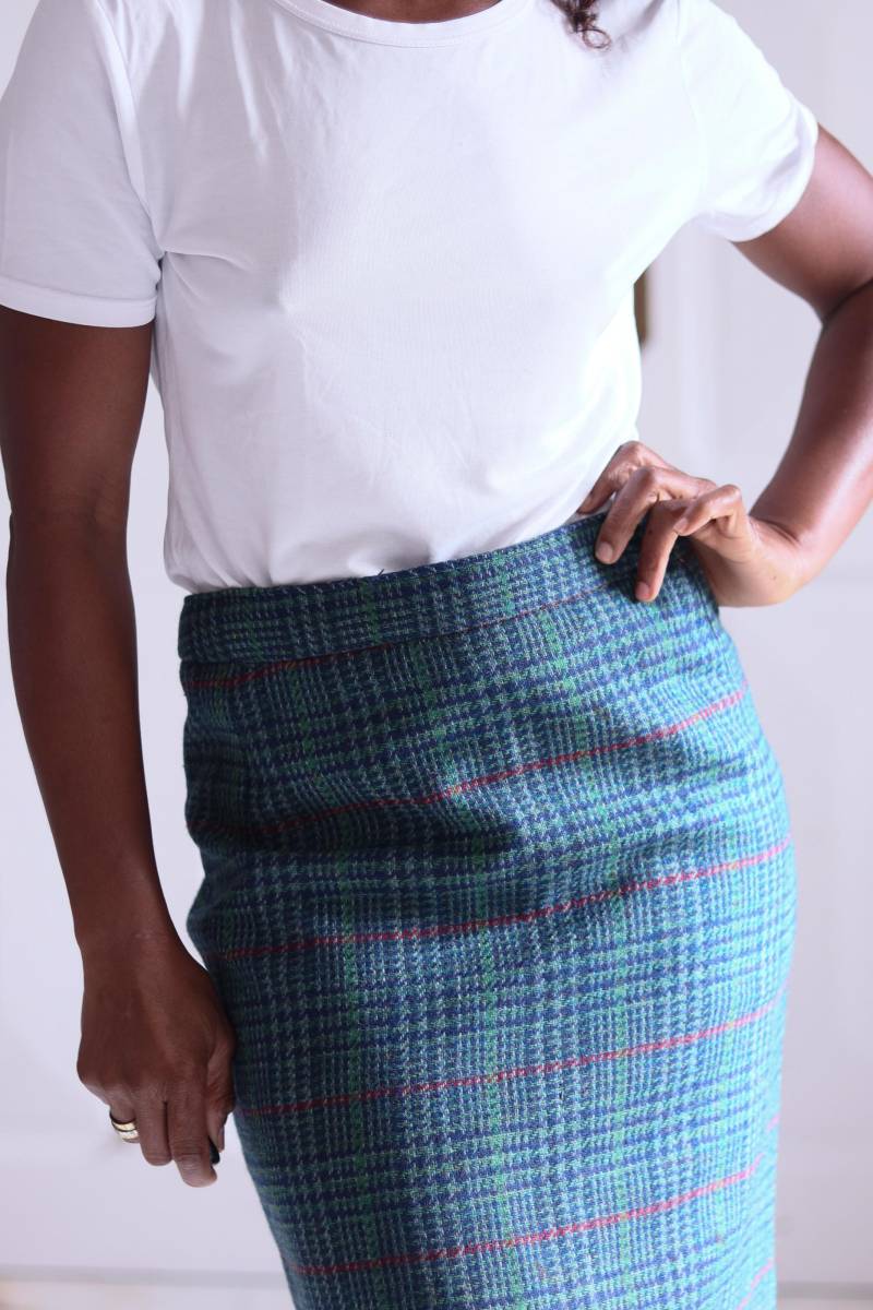 Handgenähter Vintage-Rock Mit Muster von Imodivintage