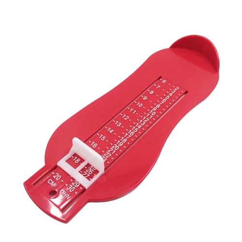 Imoncom Fußmessgerät 0-8 Jahre alt Baby Fußmessgerät Haushalt Kinder Schuhe kaufen Fußlängenmessgerät Universal Baby (Rot) von Imoncom