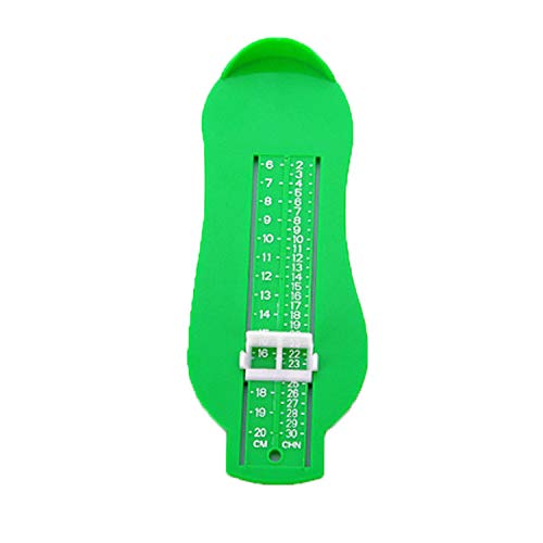 Imoncom Fußmessgerät 0-8 Jahre alt Baby Fußmessgerät Haushalt Kinder Schuhe kaufen Fußlängenmessgerät Universal Baby (grün) von Imoncom