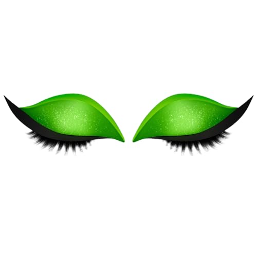 Imoncom Lidschatten-Wimpernaufkleber, Selbstklebende Augen-Make-up-Patches, 8 Farben, Wiederverwendbar Es gibt nur ein Paar in einem (Grün) von Imoncom