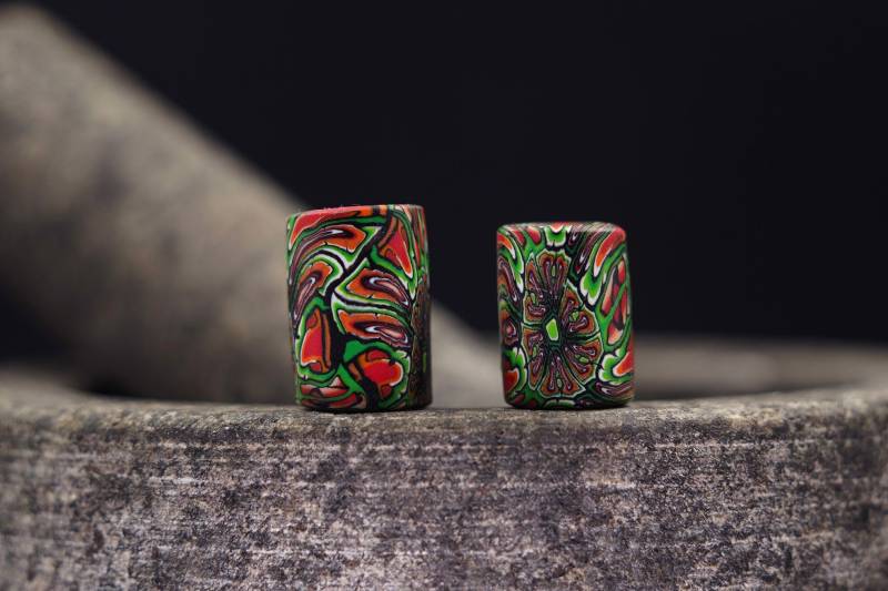 Dreadschmuck Perlenset Rasta Dreadlockperlen Hippie Schmuck Perlen Set Boho Dread Geschenk Dreadhead Dreadlockschmuck von ImoriTears