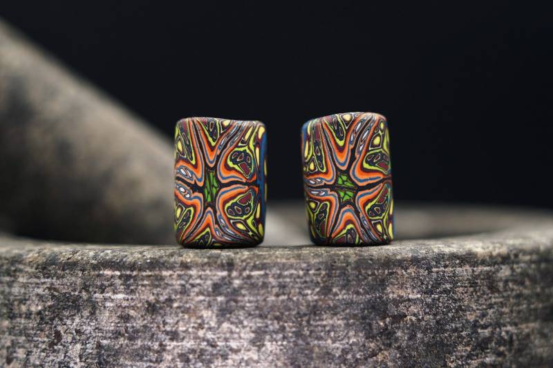 Dreadschmuck Set 2 Perle Dreadlockperle Schmuck Haarperlen Rasta Perlen Boho Dread Geschenk Dreadhead Hippie Dreadlockschmuck von ImoriTears