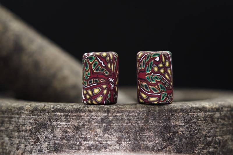 Dreadschmuck Set 2 Perlen Dreadlockperlen Schmuck Boho Dreadperlen Rasta Hippie Perle Geschenk Dreadhead Dreadlockschmuck von ImoriTears