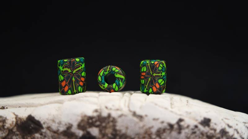 Dreadschmuck Set Perle Dreadlockperlen Schmuck Haarperlen Rasta Perlen Boho Dreads Geschenk Dreadhead Hippie Dreadlockschmuck von ImoriTears