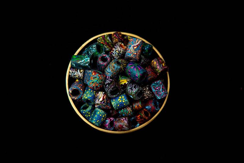 Imoris Box Dreadlockperlen Dreadperlen Set Dreadschmuck Hippie Perlen Boho Schmuck Dreadlock Dread Rastaperlen von ImoriTears