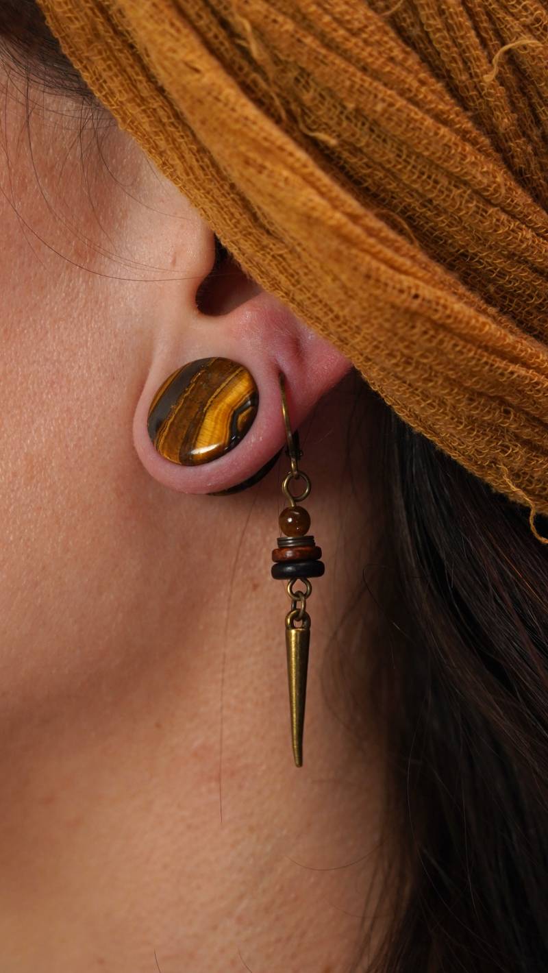 Männer Ohrringe Schmuck Hippie Geschenk Ohrhänger Joker Festival Acessoires Hängeohrringe Steampunk Vintage Boho Rot von ImoriTears