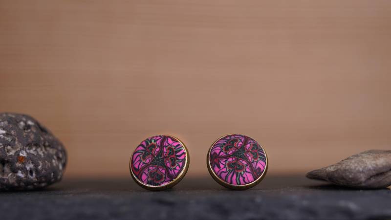Ohrstecker Set Handmade 8mm/12mm Cabochon Ohrringe Geschenk Hippie Schmuck Boho Minimalistisch Ohrschmuck Geometrisch Ohrstecker Set Handmade 8mm/12mm Cabochon Ohrringe Geschenk Hippie Schmuck Boho Minimalistisch Ohrschmuck Geometrisch von ImoriTears